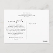 Carte Postale Célébration de bébé élégante et moderne avec 5 pho (Dos)