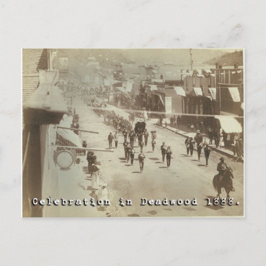 Carte Postale Célébration de Deadwood 1888 (Devant)