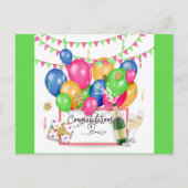 Carte Postale Célébration de félicitations (Devant)