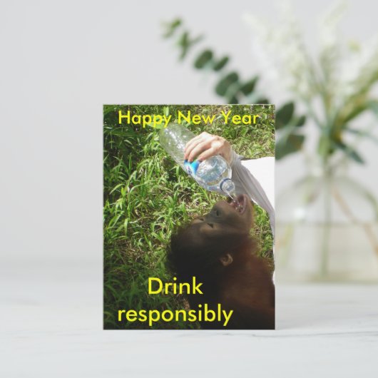 Carte Postale Célébration de la boisson (Debout devant)