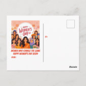 Carte Postale Célébration de la Journée internationale de la fem (Dos)