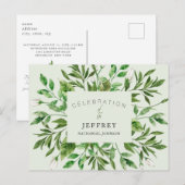 Carte Postale Célébration de la vie après rassemblement de feuil (Devant / Derrière)