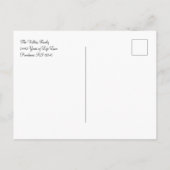 Carte Postale Célébration de la vie de golf blanc (Dos)