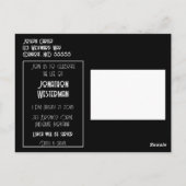 Carte Postale Célébration de la vie de la pêche au doré jaune  (Dos)