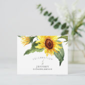 Carte Postale Célébration de la vie du tournesol après un rassem (Debout devant)