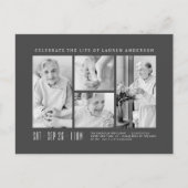 Carte Postale Célébration de la vie Moderne Simple 4 Collage de (Devant)