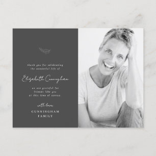 Carte Postale Célébration de la vie moderne simple et minimalist