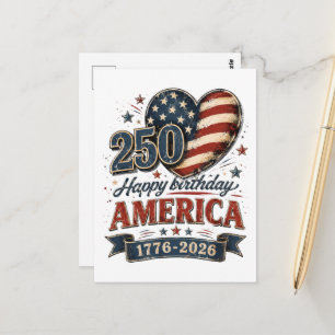 Carte Postale Célébration de l'Amérique 250