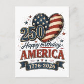 Carte Postale Célébration de l'Amérique 250 (Devant)
