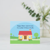 Carte Postale Célébration de l'anniversaire de la maison personn (Debout devant)