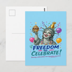 Carte Postale Célébration de l'anniversaire de la Statue de la L