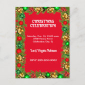 Carte Postale Célébration de Noël (Devant)