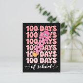 Carte Postale Célébration des 100 jours d'école (Debout devant)