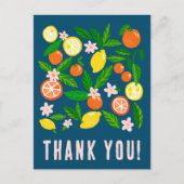 Carte Postale Célébration des agrumes Remerciements personnalisé (Devant)
