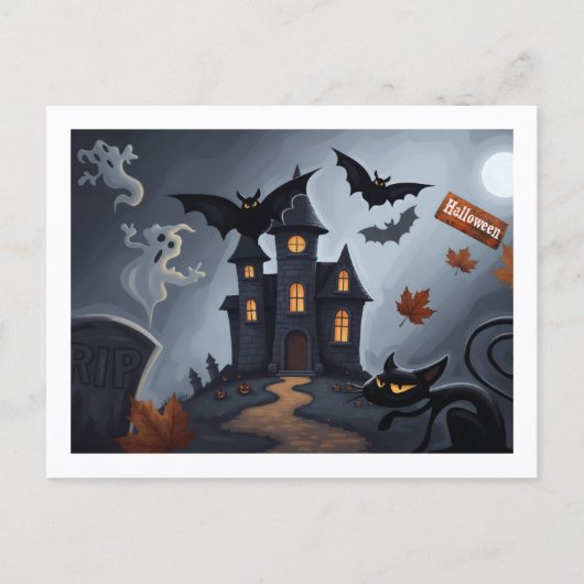 Carte Postale Célébration d'Halloween (Devant)