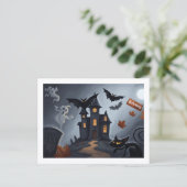 Carte Postale Célébration d'Halloween (Debout devant)