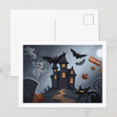 Carte Postale Célébration d'Halloween (Devant / Derrière)