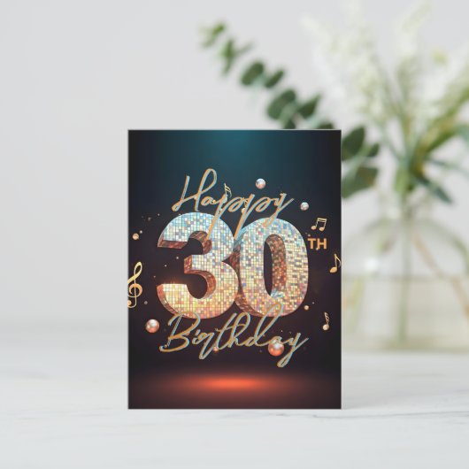 Carte Postale Célébration du 30e anniversaire Sparkling Disco Da (Debout devant)