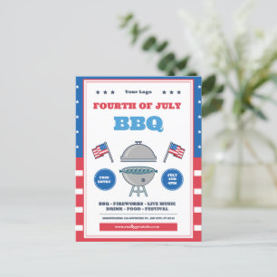 Carte Postale Célébration du 4 juillet, Jour de l'Indépendance 