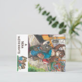 Carte Postale Célébration du livre "A Bear With Pants" (Debout devant)