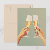 Carte Postale Célébration du pain au champagne (Devant / Derrière)