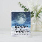 Carte Postale Célébration du solstice d'hiver moderne (Debout devant)