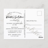 Carte Postale Célébration du solstice d'hiver moderne (Dos)