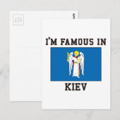 Carte Postale Célèbre à Kiev (Devant / Derrière)