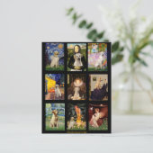 Carte Postale Célèbre Art Jaune Lab Composite (Debout devant)