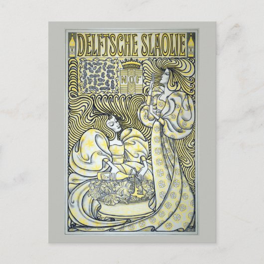 Carte Postale Célèbre Art Nouveau néerlandais (Devant)