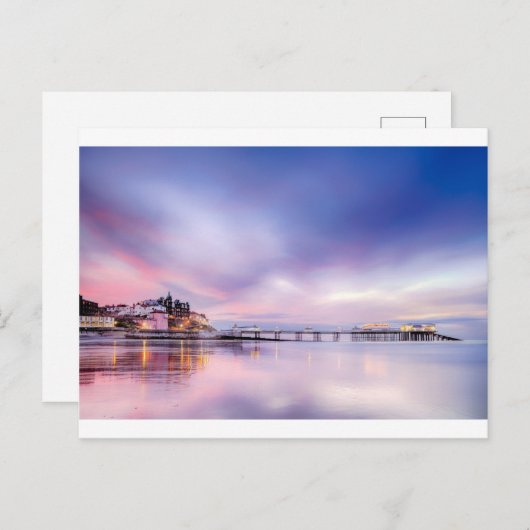 Carte Postale Célèbre jetée Cromer dans Norfolk Angleterre avec (Devant / Derrière)