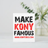 Carte Postale Célèbre Kony - Kony 2012 (Debout devant)