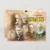 Carte Postale Célèbre scientifique du 19ème siècle (Devant / Derrière)