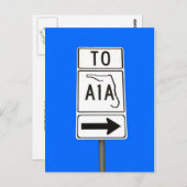 Carte Postale Célèbre State Road A1A (Devant / Derrière)