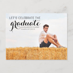 CARTE POSTALE CÉLÉBRER   2015 GRADUATION PARTY INVITATION