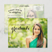 CARTE POSTALE CÉLÉBRER | 2015 GRADUATION PARTY INVITATION (Devant / Derrière)