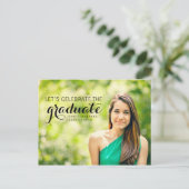 CARTE POSTALE CÉLÉBRER | 2015 GRADUATION PARTY INVITATION (Debout devant)