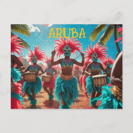 Carte postale célébrer à la mode aruba (Devant)