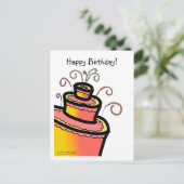 CARTE POSTALE CÉLÉBRER AVEC DU GÂTEAU ! (Debout devant)