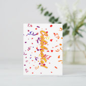 Carte Postale Célébrer Confetti (Debout devant)