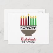 Carte Postale Célébrer Kwanzaa (Devant / Derrière)