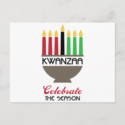 Carte Postale Célébrer Kwanzaa (Devant)