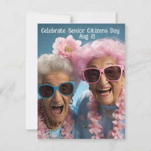 Carte Postale Célébrer la Journée des seniors