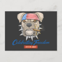 Célébrer la liberté 4 juillet American Bulldog