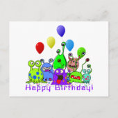 Carte Postale Célébrer l'anniversaire d'un alien (Devant)