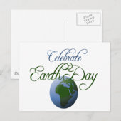 Carte Postale Célébrer le Jour des terres (Devant / Derrière)