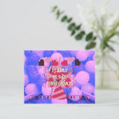 Carte Postale Célébrer Mes Bénédictions Joyeuses d'Anniversaire (Debout devant)