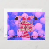 Carte Postale Célébrer Mes Bénédictions Joyeuses d'Anniversaire (Devant / Derrière)