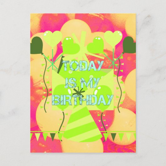 Carte Postale Célébrer Mes Bénédictions Joyeuses d'Anniversaire (Devant)