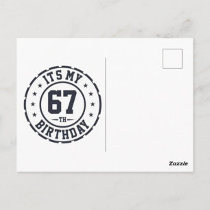 Carte Postale Célébrez 67 ans : l'anniversaire de grand-papa et 